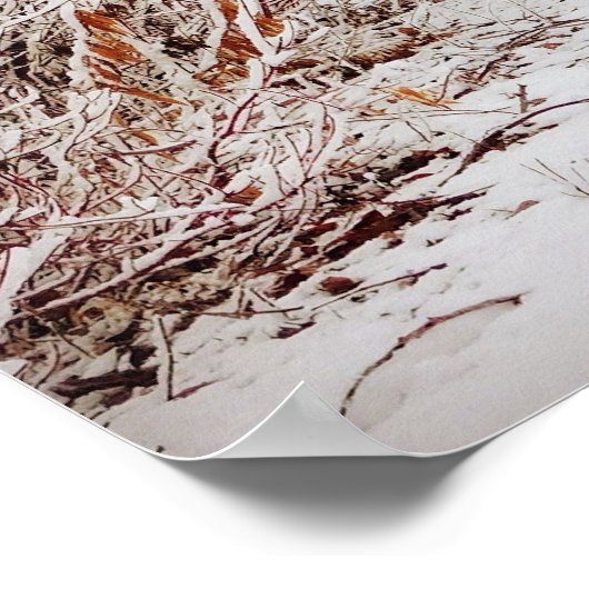 穏やかな冬の道 ポスター (角)