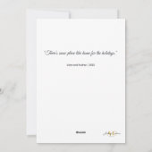 穏やかな冬の風景 雪に覆われた木々 シーズンカード (裏面)