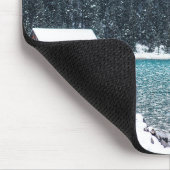 穏やかな冬(ルイーズ湖) マウスパッド (コーナー)