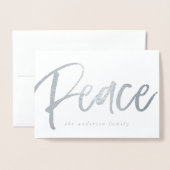 穏やかな冬 |休日の写真 箔カード (封筒付き正面)