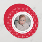 穏やかな冬 | Red Circle Holiday Photo Card シーズンカード (正面/裏面)