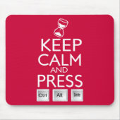 穏やかな出版物制御Alt保ち、おもしろい削除して下さい マウスパッド (正面)