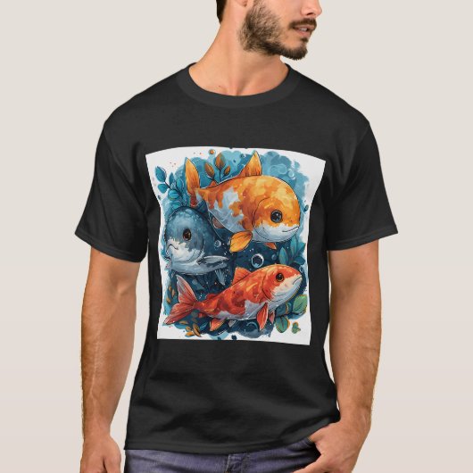 穏やかな動きの魚 #2 Tシャツ (正面)