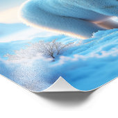 穏やかな北極夕日と北極熊 – 自然 フォトプリント            (角)