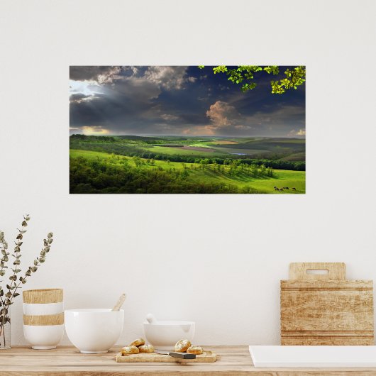 穏やかな午後 ポスター (キッチン)