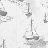 穏やかな単色のセーリングボートのパターン 壁紙 (縫い目)