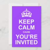 穏やかな原因の招待されましたQuinceañeraを保って下さい 招待状 (正面)