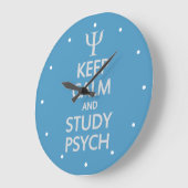 穏やかな及び勉強のPsychのカスタムな柱時計保って下さい ラージ壁時計 (傾斜)