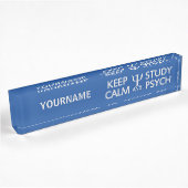 穏やかな及び勉強のPsychの名前をカスタムするのプレート保って下さい デスクネームプレート