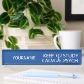 穏やかな及び勉強のPsychの名前をカスタムするのプレート保って下さい デスクネームプレート