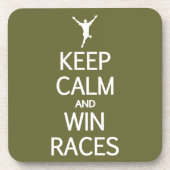 穏やかな及び勝利競争カスタムな色のコースター保って下さい コースター (正面)