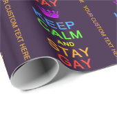 穏やかな及び滞在の陽気でカスタムな包装紙保って下さい ラッピングペーパー (ロールコーナー)