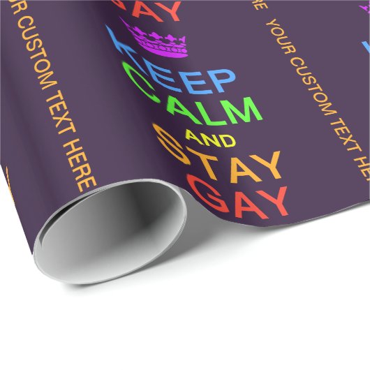 穏やかな及び滞在の陽気でカスタムな包装紙保って下さい ラッピングペーパー (ロールコーナー)