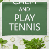 穏やかな及び演劇のテニスカスタムな色の台所タオル保って下さい キッチンタオル (折り畳み)