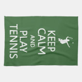 穏やかな及び演劇のテニスカスタムな色の台所タオル保って下さい キッチンタオル (横)