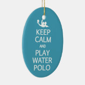 穏やかな及び演劇の水球のカスタムなオーナメント保って下さい セラミックオーナメント (右)