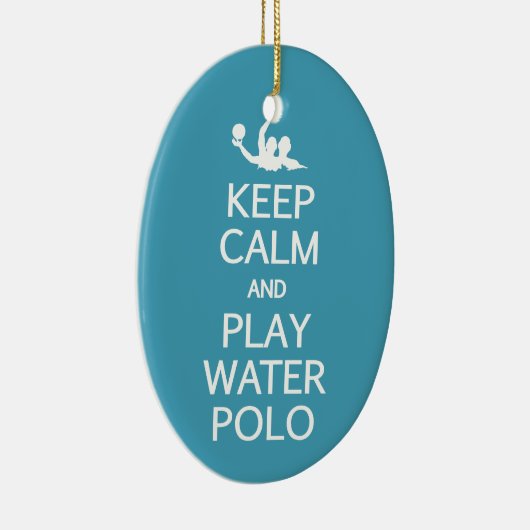 穏やかな及び演劇の水球のカスタムなオーナメント保って下さい セラミックオーナメント (右)