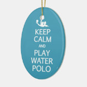 穏やかな及び演劇の水球のカスタムなオーナメント保って下さい セラミックオーナメント (左)