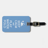 穏やかな及び演劇の水球のカスタムな荷物のラベル保って下さい ラゲッジタグ (正面横)