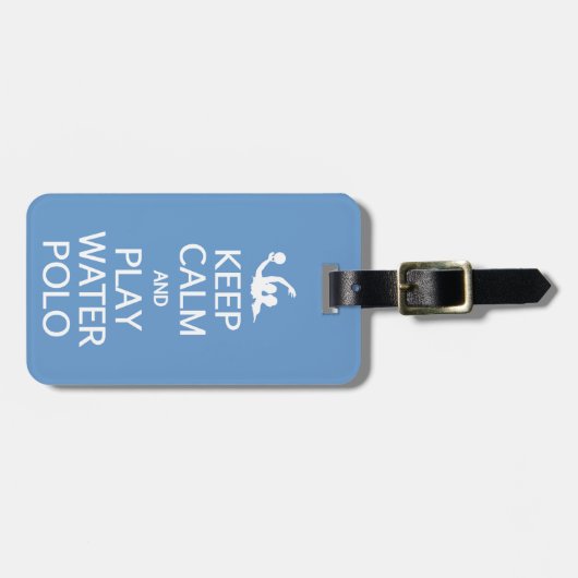 穏やかな及び演劇の水球のカスタムな荷物のラベル保って下さい ラゲッジタグ (正面横)