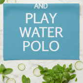 穏やかな及び演劇の水球カスタムな色タオル保って下さい キッチンタオル (折り畳み)