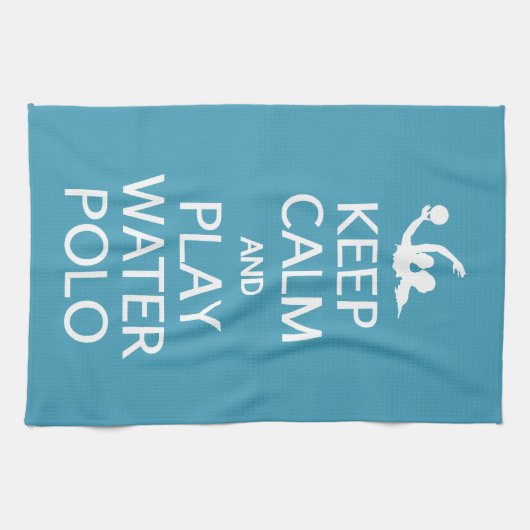 穏やかな及び演劇の水球カスタムな色タオル保って下さい キッチンタオル (横)
