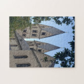 穏やかな双子の尖塔 パズル 11" x 14" (横)
