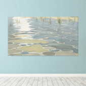 穏やかな反射 キャンバスプリント (インサイチュ (ウッドフロア))