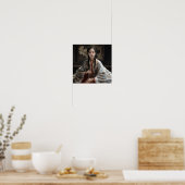 穏やかな反射：魅惑的な女中国のの子のコン ポスター (キッチン)