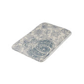 穏やかな収穫カボチャ – 色あせた象牙お願いバスマット バスマット (アングル)