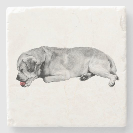 穏やかな口、小さな火花 ストーンコースター (正面)