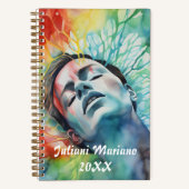 穏やかな名前をカスタムする ノートブック (正面)