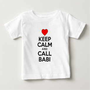 穏やかな呼出しBabiを保って下さい ベビーTシャツ