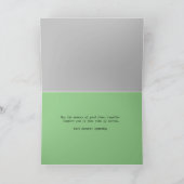 穏やかな哀悼のカード カード (内部)