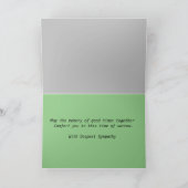 穏やかな哀悼カード カード (内部)