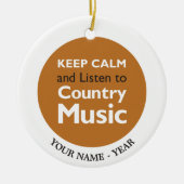 穏やかな国を保って下さい セラミックオーナメント (正面)