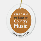 穏やかな国を保って下さい セラミックオーナメント (左)