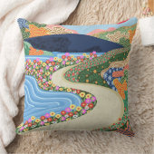 穏やかな地平線 クッション (ブランケット)