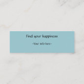 穏やかな埃っぽいブルータロット宇宙スタービジネスカード スキニー名刺 (裏面)