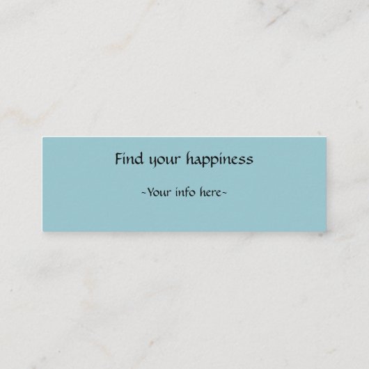 穏やかな埃っぽいブルータロット宇宙スタービジネスカード スキニー名刺 (裏面)