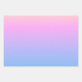 穏やかな夏の夕日の抽象芸術グラデーション ラッピングペーパーシート (正面)