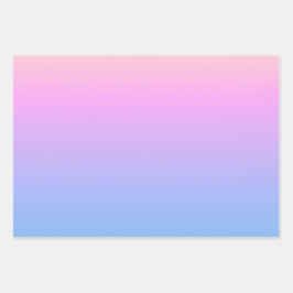 穏やかな夏の夕日の抽象芸術グラデーション ラッピングペーパーシート