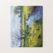 穏やかな夏の流れ海辺の風景 ジグソーパズル (縦)