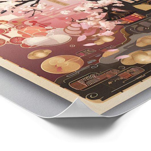 穏やかな夕べ|夕暮れ時の花|過去記事 ポスター (角)