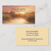 穏やかな夕日 名刺 (正面/裏面)