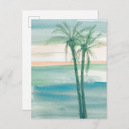 穏やかな夕暮れの熱帯地方 ポストカード (正面/裏面)