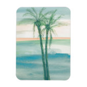 穏やかな夕暮れの熱帯地方 マグネット (縦)
