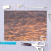 穏やかな夕暮れ夕日の入り雲夕べ 薄葉紙 (クラフト)