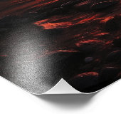 穏やかな夕暮れ：威厳のある山の夕日 フォトプリント            (角)