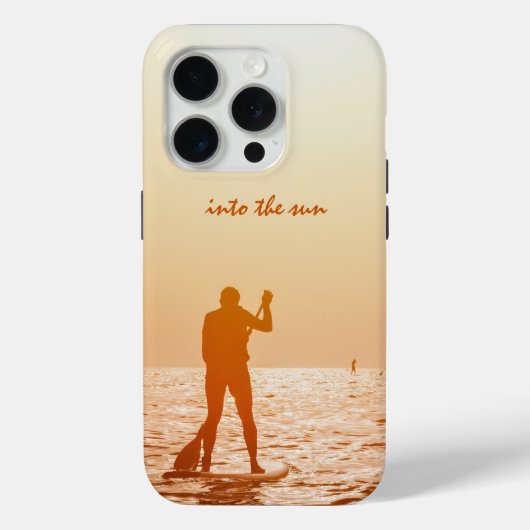 穏やかな外洋でのスタンドアップパドル Case-Mate iPhoneケース (裏面)
